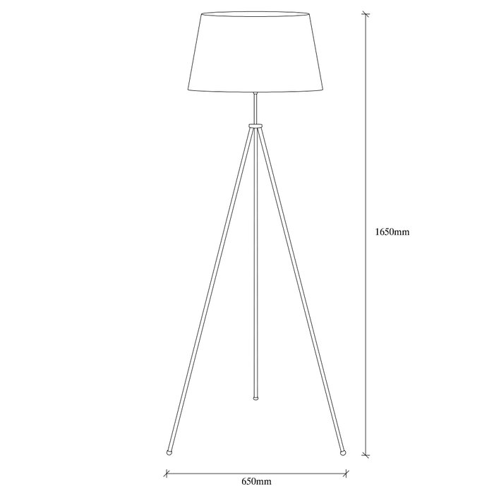 Opviq Tripod - 4063 Lámpara de pie Marrón